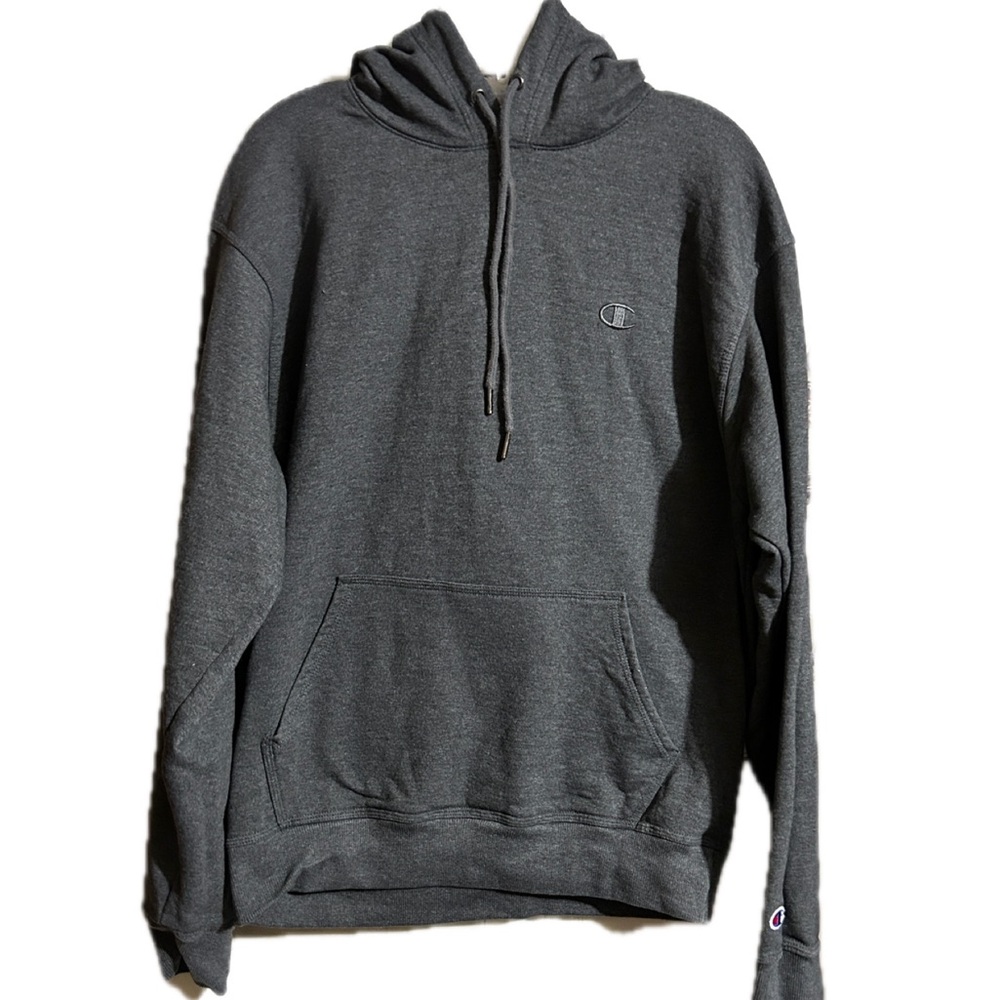 Mens Champion Gray Hoodie Sweatshirt Size Medium